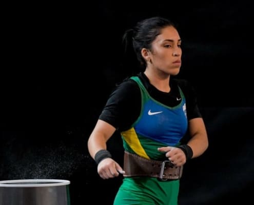 Natasha Figueiredo em torneio pela seleção brasileira